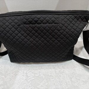 VERA BRADLEY BKACK QUILTED CROSSBODY/ HIPSTER TOTE